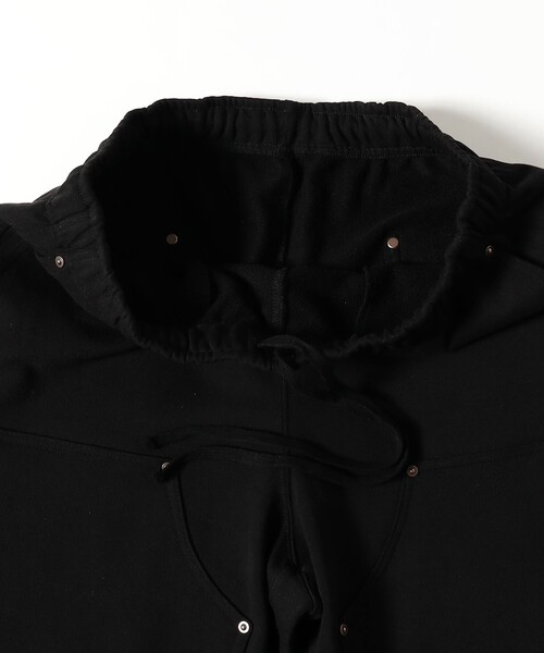 BEAMS ダブルニー スウェットパンツ　ブラック　Sサイズ BEAMS スウェットパンツ ジャージ ダブルニースウェットパンツ