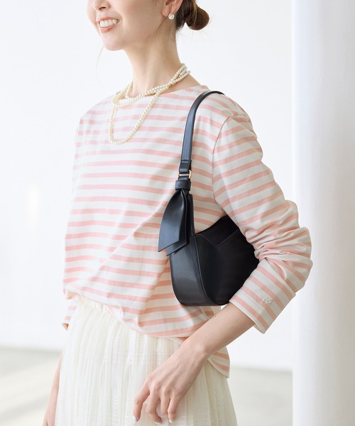 ROPE' PICNIC tシャツ 刺繍入りボーダーカットトップス