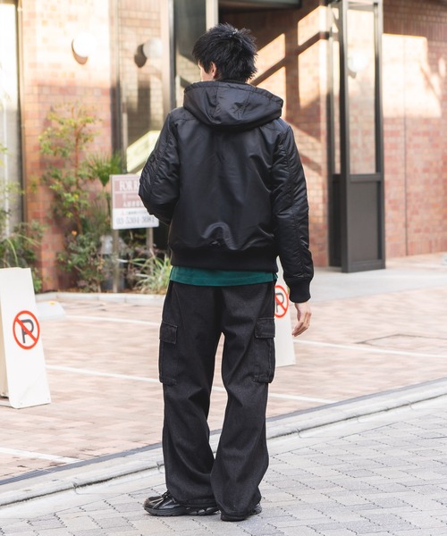 ●未使用品　ALPHA INDUSTRIES ミリタリーコート　モッズ　フーディ Alpha Industries ミリタリージャケット モッズコート 「ALPHA