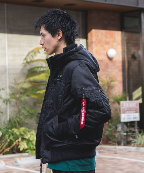 モッズコート ナイロン（Alpha Industries）（柄：ワンポイント