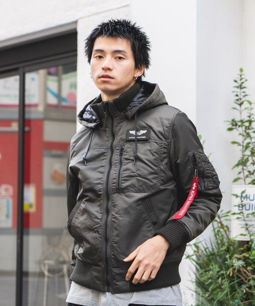 【Alpha】美品✨️N3B ミリタリーモッズコート フード取り外し可能  L Alpha Industries ミリタリージャケット モッズコート 「ALPHA