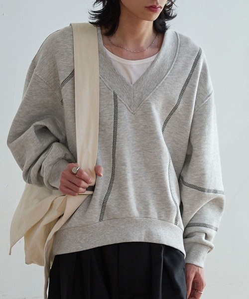 ILLMAZE トレーナー スウェット 「ILLMAZE」Design stitch V
