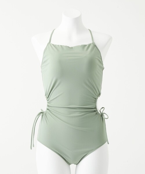 ※ゆか※Green label relaxing 水着 green label relaxing 水着 サイドホールワンピース スイム