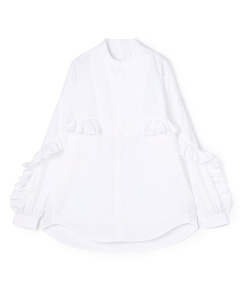 ブラウス シャツ BOURRIENNE DRAMA フリルシャツ レディース