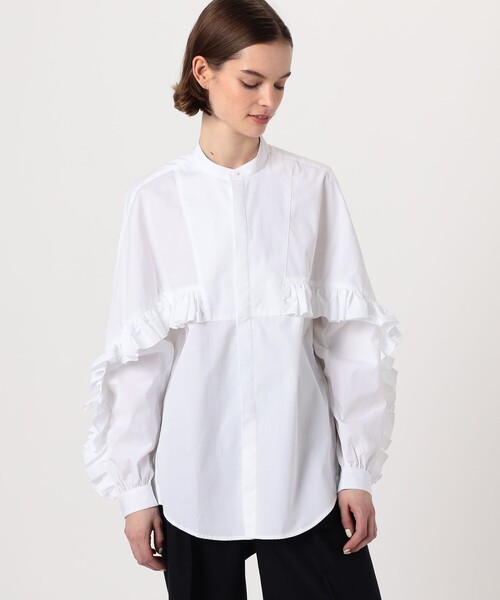 BOURRIENNE ParisX ブラウス シャツ BOURRIENNE DRAMA フリルシャツ
