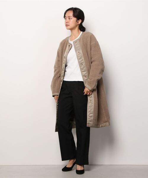 BEAUTY＆YOUTH UNITED ARROWS ノーカラーコート M ブラック レディース