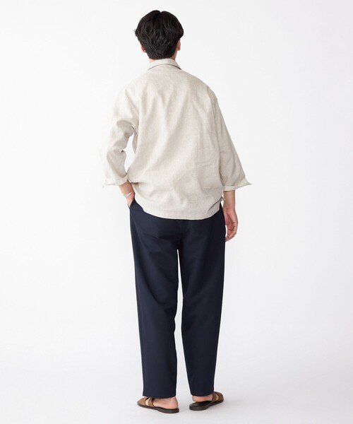 SHIPS（シップス） シャツ SHIPS: フレックスリネン 7スリーブ カプリ