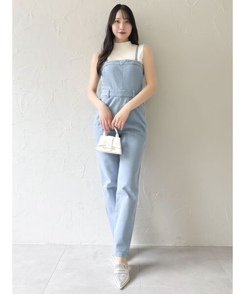 dazzlin（ダズリン） ワンピース スリムデニムベアロンパース