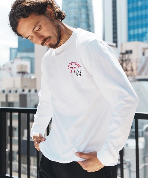 seventy seven tシャツ mlt5167-middle onz L-S t-shirts (77arch
