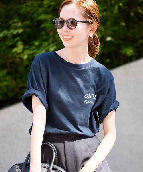 tシャツ 「キシリトール加工」Champion/チャンピオン SLOBE別注 ロゴTシャツ レディース セール】《キシリトール加工》Champion/チャンピオン SLOBE別注