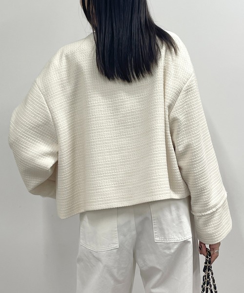 Loungedress（ラウンジドレス） ツイードジャケット FREE オフホワイト