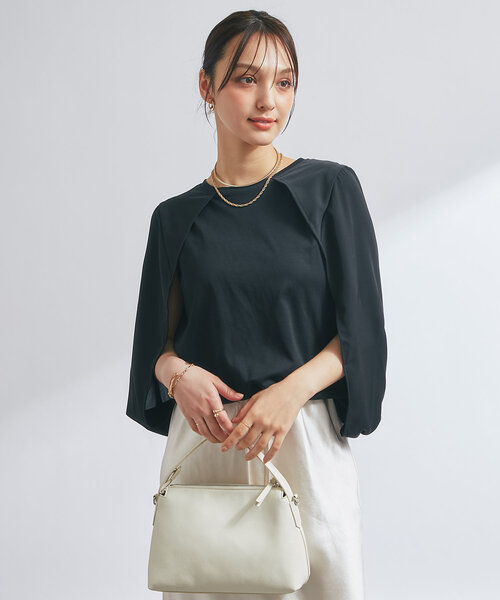 un dix cors tシャツ ケープマントプルオーバー レディース