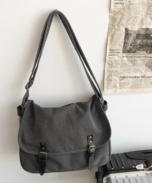 ショルダーバッグ キャンバス地ショルダーバッグ メンズ レディース