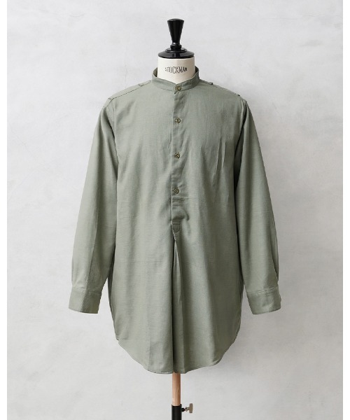MILITARY シャツ チェコ軍 1960's プルオーバー グランパシャツ