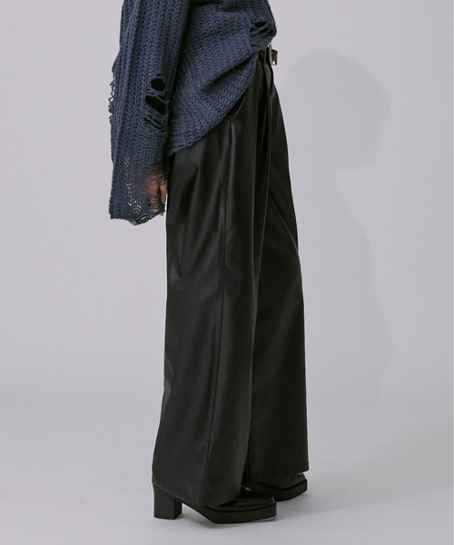 「Ellno Loset」 パンツ LARGE チャコールグレー メンズ_画像4