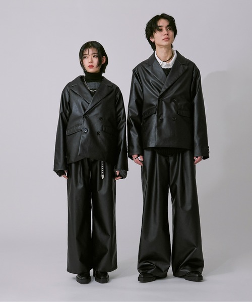 「Ellno Loset」 パンツ LARGE チャコールグレー メンズ_画像9