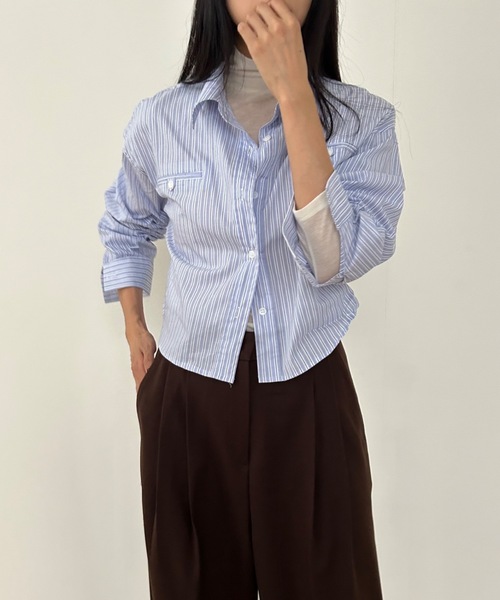 「Didot.showroom」 長袖ブラウス FREE グレイッシュベージュ レディース Didot.showroom 「Didot.showroom」 長袖シャツ FREE ベージュ