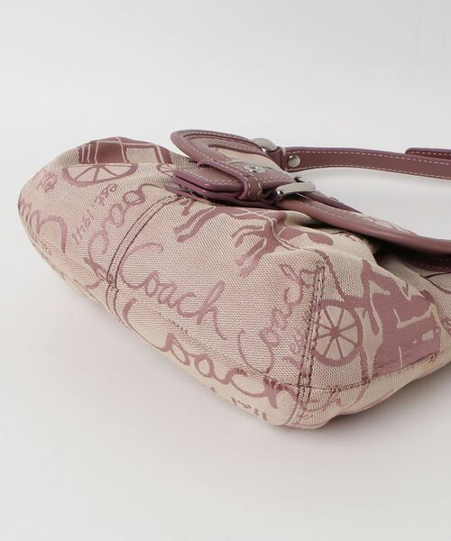 COACH ショルダーバッグ ピンク COACH ピンク レザー ショルダーバッグ