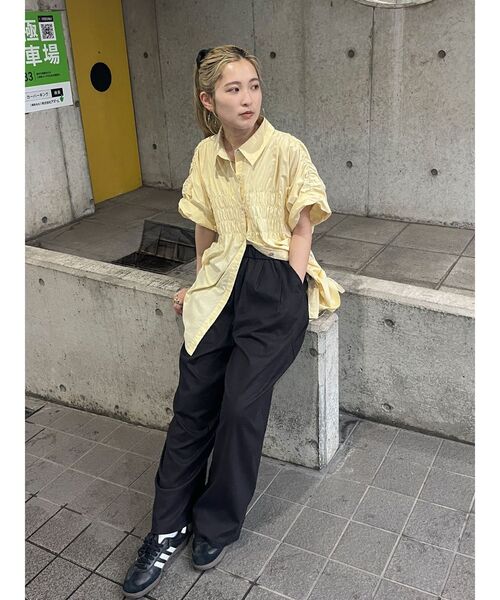 Ungrid（アングリッド） ブラウス シャツ ハーフスリーブギャザー