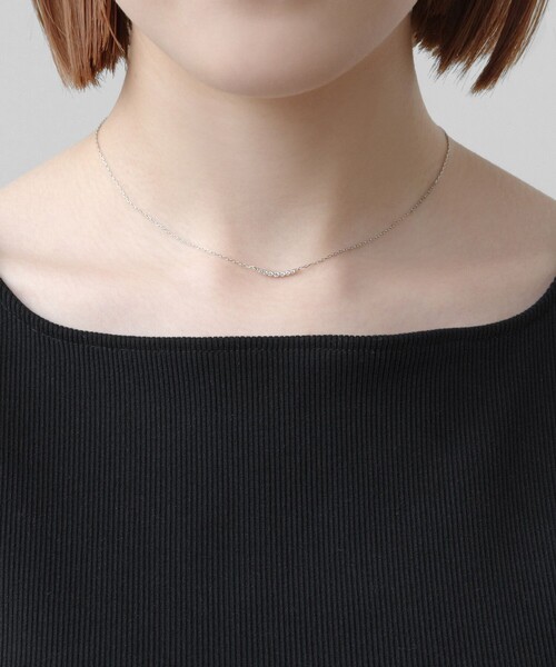 ネックレス FRILL DIAMOND NECKLACE プラチナ ダイヤモンド ネックレス レディースの画像