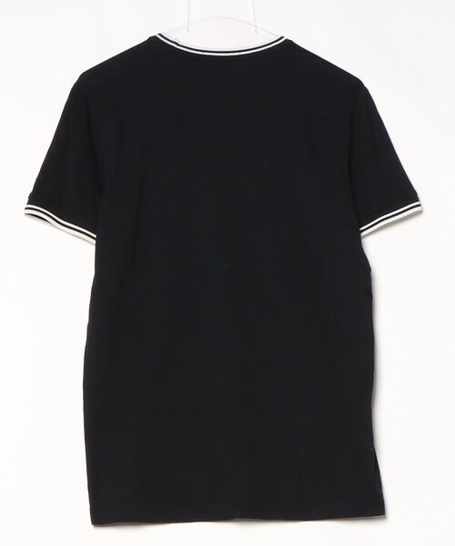 「FRED PERRY」 半袖Tシャツ S ブラック レディース