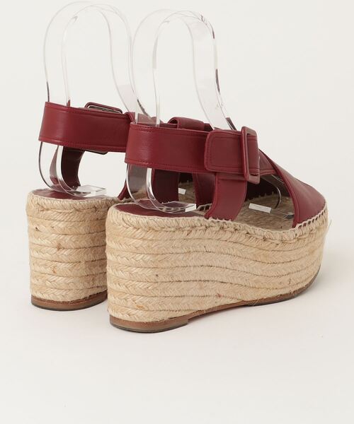 CELINE ブラウン・ホワイト サンダル CELINE 「CELINE」 ヒールサンダル 36 ブラウン レディース