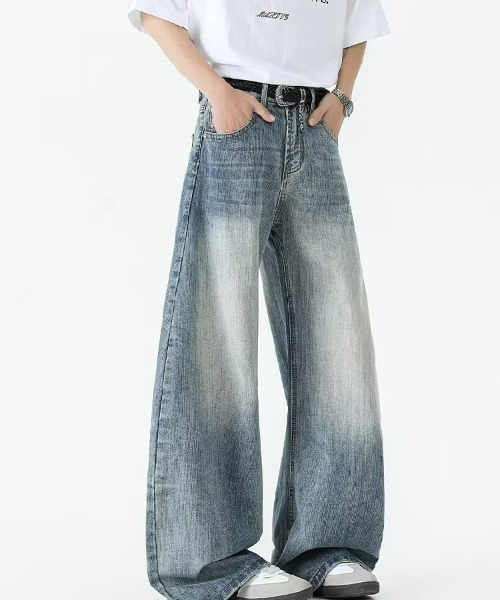 ジーンズ ワイドレッグデニムパンツ メンズ : ZOZOTOWN Yahoo!店