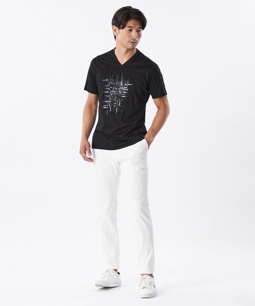 EPOCA UOMO（エポカ ウォモ） tシャツ スパンコールランダムライン 