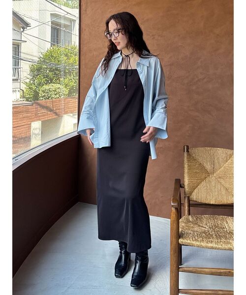 ワイドスリーブハートボタンシャツ ラグナムーン LAGUNAMOON ワイドスリーブハートボタンシャツ