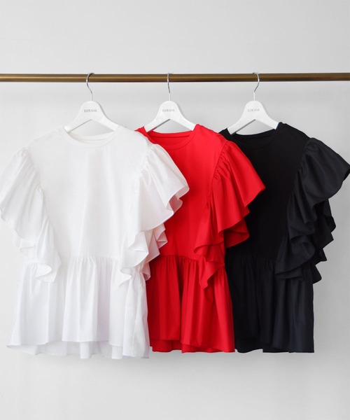 「ELFRANK」 ノースリーブトップス FREE オフホワイト レディース_画像2