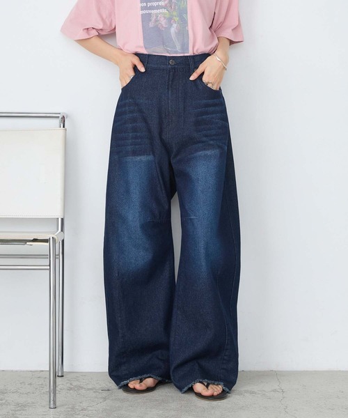 foxey フォクシー　デニム　ワイドパンツ forksy.（フォルクシー） ワイドパンツ ジーンズ デニム デニムパンツ