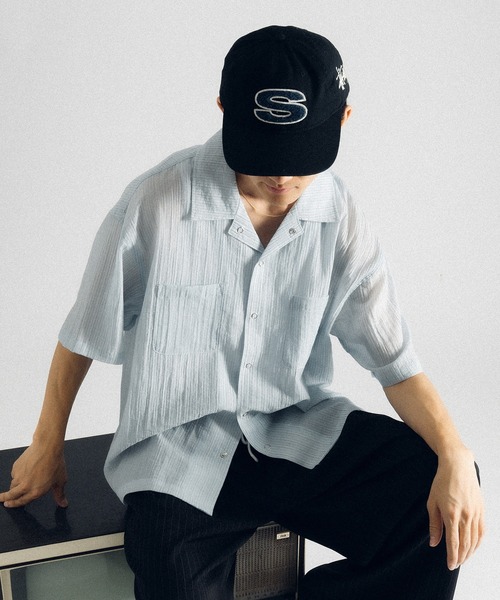 「Perushu」 半袖シャツ MEDIUM アイボリー メンズ_画像2