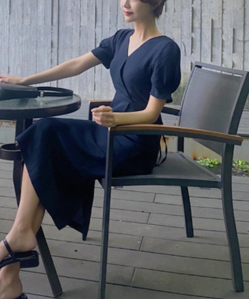 「a lot of love」 半袖ワンピース S グリーン レディース_画像3