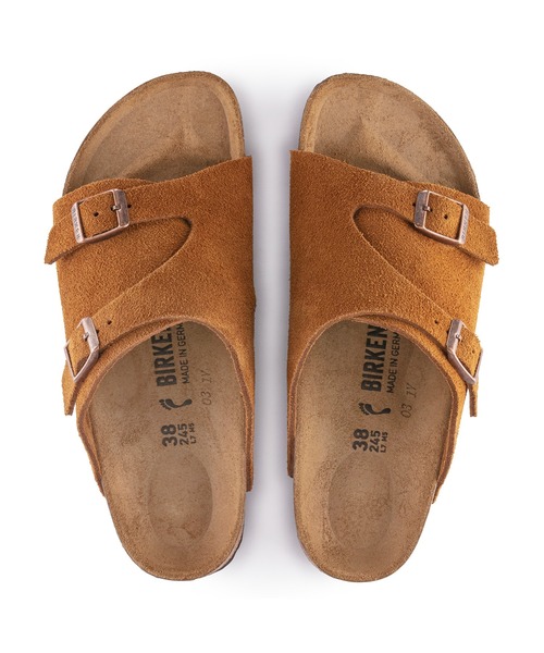 「BIRKENSTOCK」 フラットサンダル 39 ブラック レディースの画像