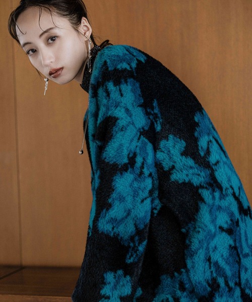 HARE（ハレ） カーディガン アソートガラシャギーVネックカーディガン