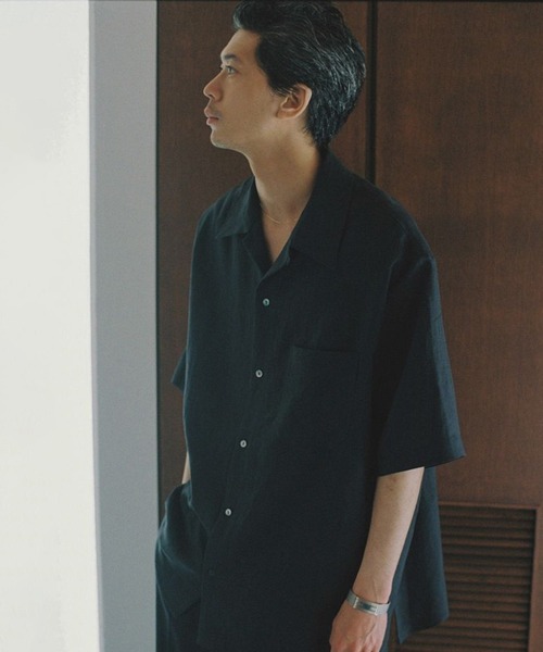 「LIDNM」 半袖シャツ MEDIUM グレー メンズの画像