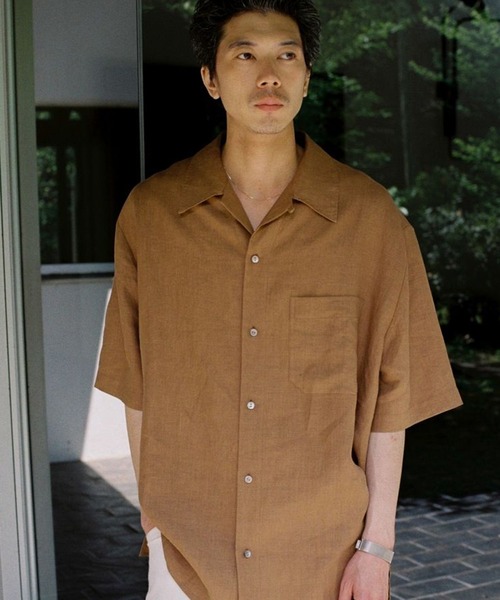「LIDNM」 半袖シャツ MEDIUM グレー メンズの画像