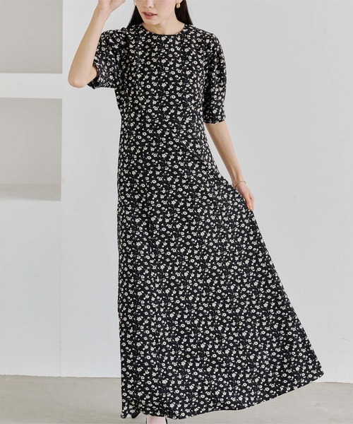 「titivate」 半袖ワンピース L ブラック系その他2 レディース_画像4