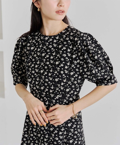 「titivate」 半袖ワンピース L ブラック系その他2 レディース_画像5