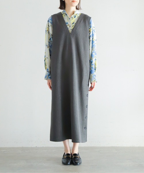 「NOMBRE IMPAIR」 ノースリーブワンピース FREE グレー レディース_画像3