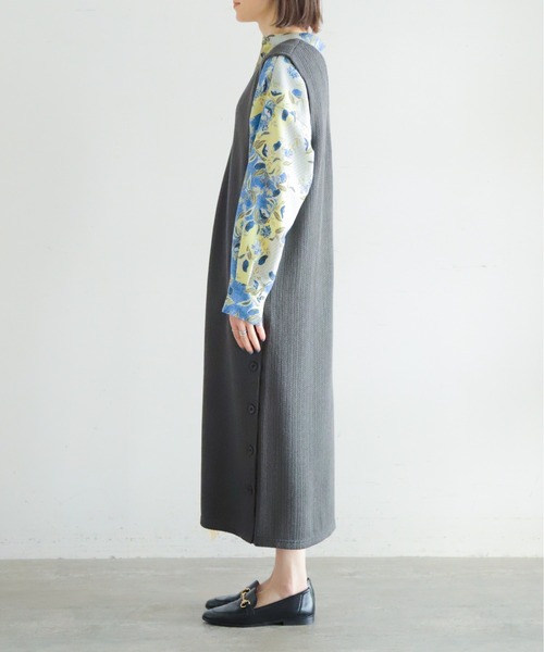 「NOMBRE IMPAIR」 ノースリーブワンピース FREE グレー レディース_画像4