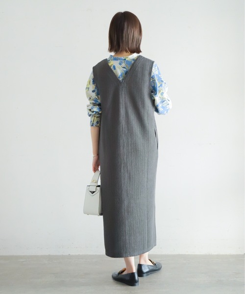 「NOMBRE IMPAIR」 ノースリーブワンピース FREE グレー レディース_画像9