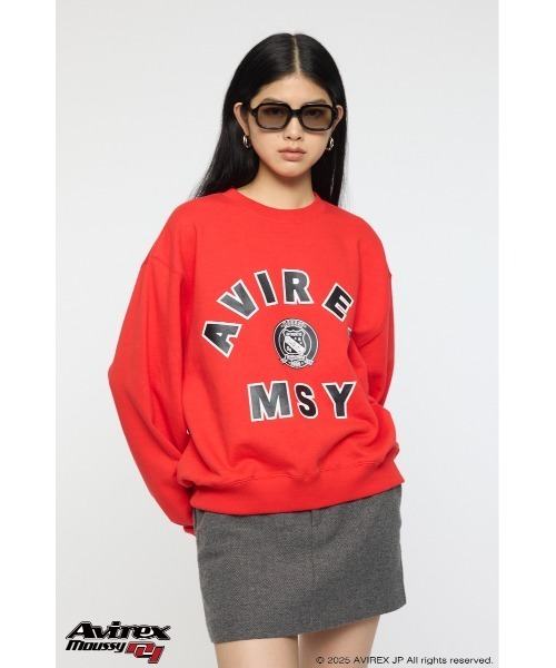 MOUSSY（マウジー） トレーナー スウェット AVIREX SWEAT プルオーバー 