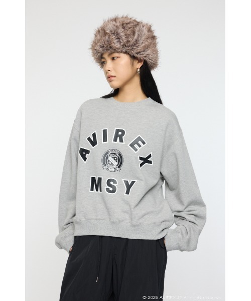 MOUSSY（マウジー） トレーナー スウェット AVIREX SWEAT プルオーバー 