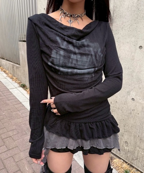 tシャツ 「Never mind the XU」layered long sleeve / 「ネバー