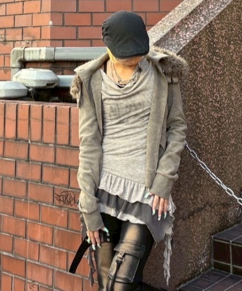 tシャツ 「Never mind the XU」layered long sleeve / 「ネバー