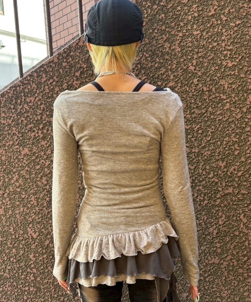 tシャツ 「Never mind the XU」layered long sleeve / 「ネバー