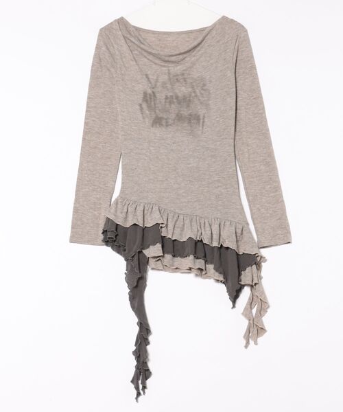 tシャツ 「Never mind the XU」layered long sleeve / 「ネバー