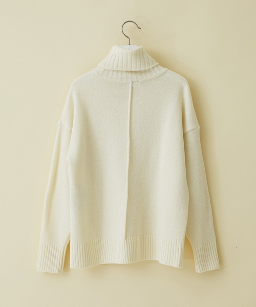 「STUDIOUS」 タートルネックニット FREE ブルー レディース_画像2