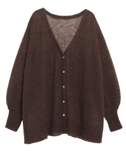 anuans（アニュアンス） ニットカーディガン FREE ピンク レディース